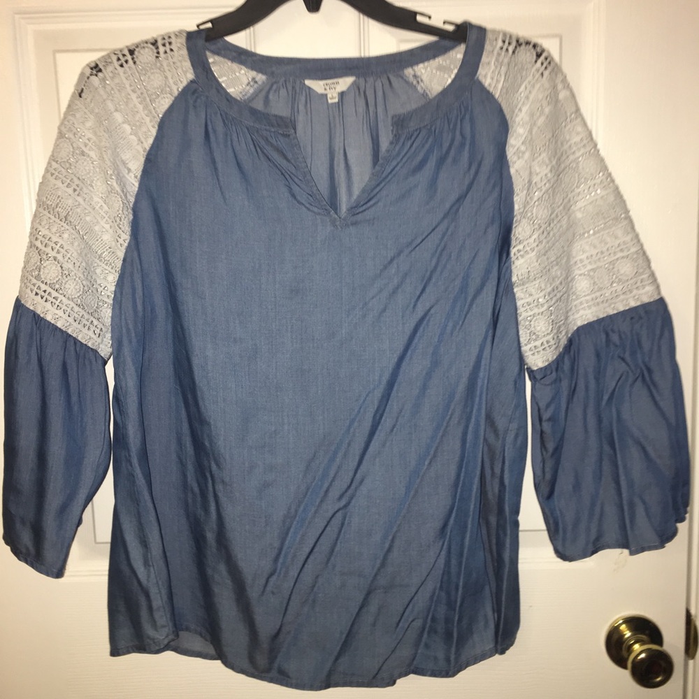 Blue and White Shirt